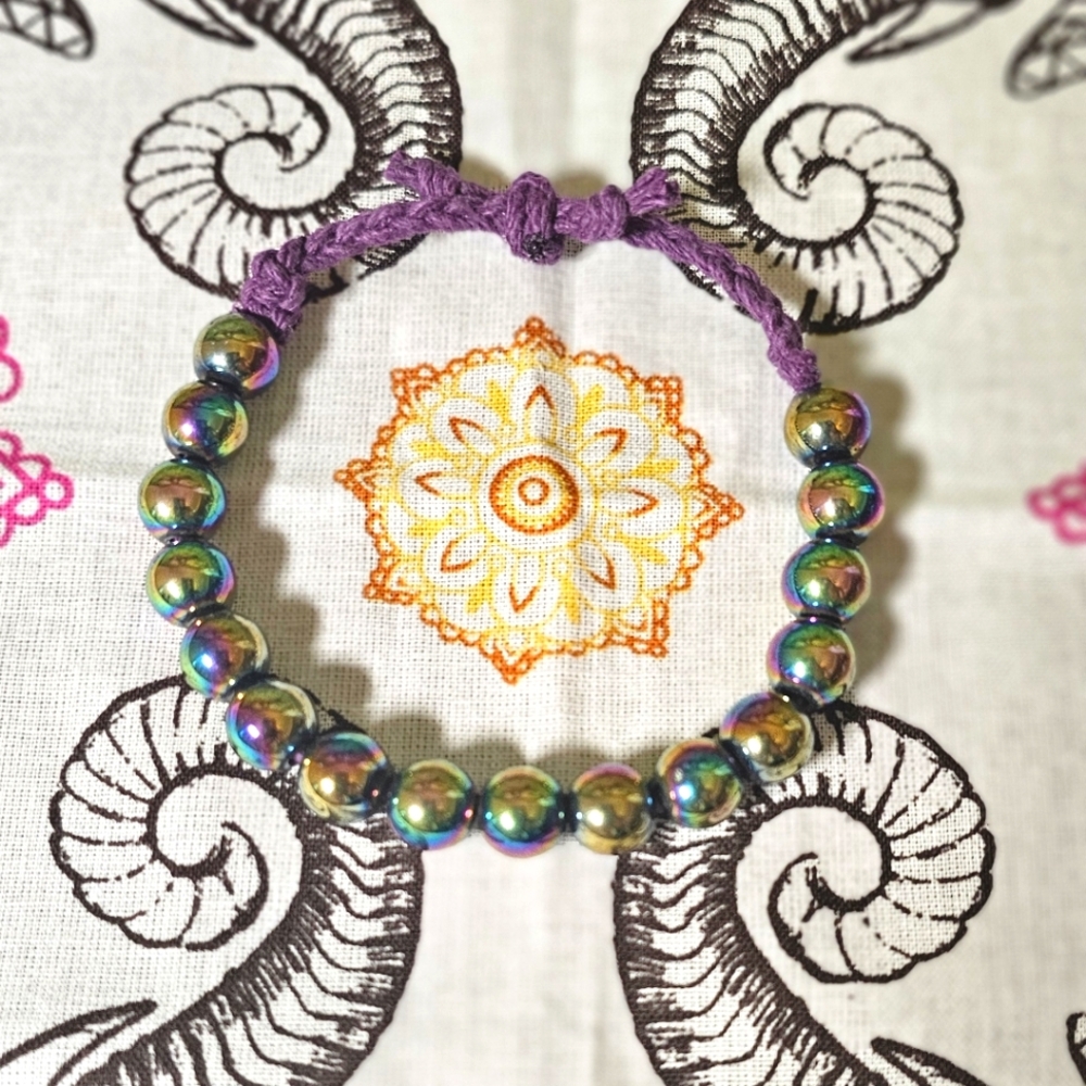 New Rainbow Hematite Bracelet